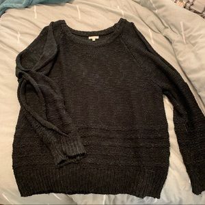 En Creme open sleeve black sweater, worn once
